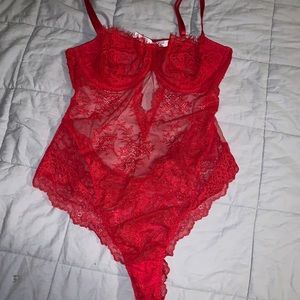 Victoria Secret red lingerie